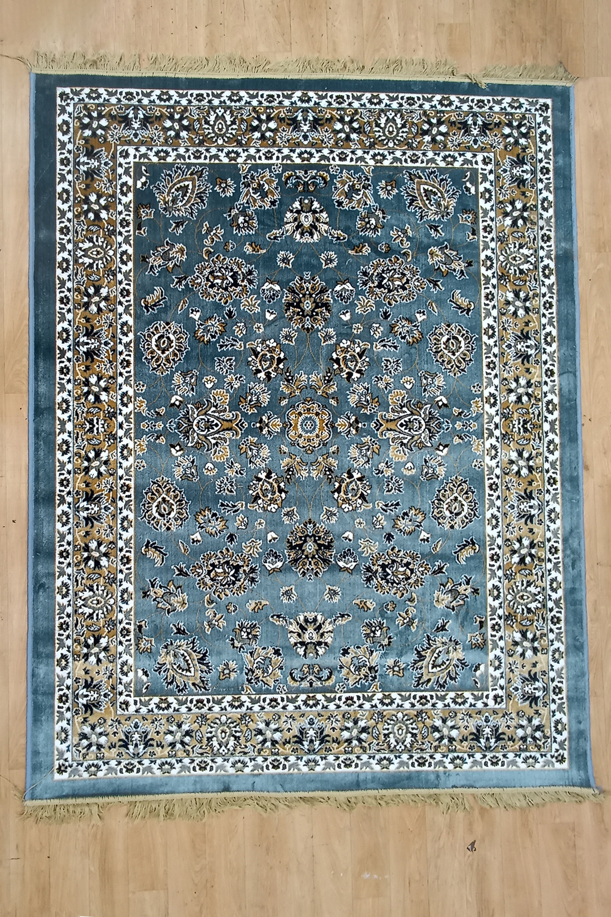 Fluffy Gray Cloud Rug - Image 2