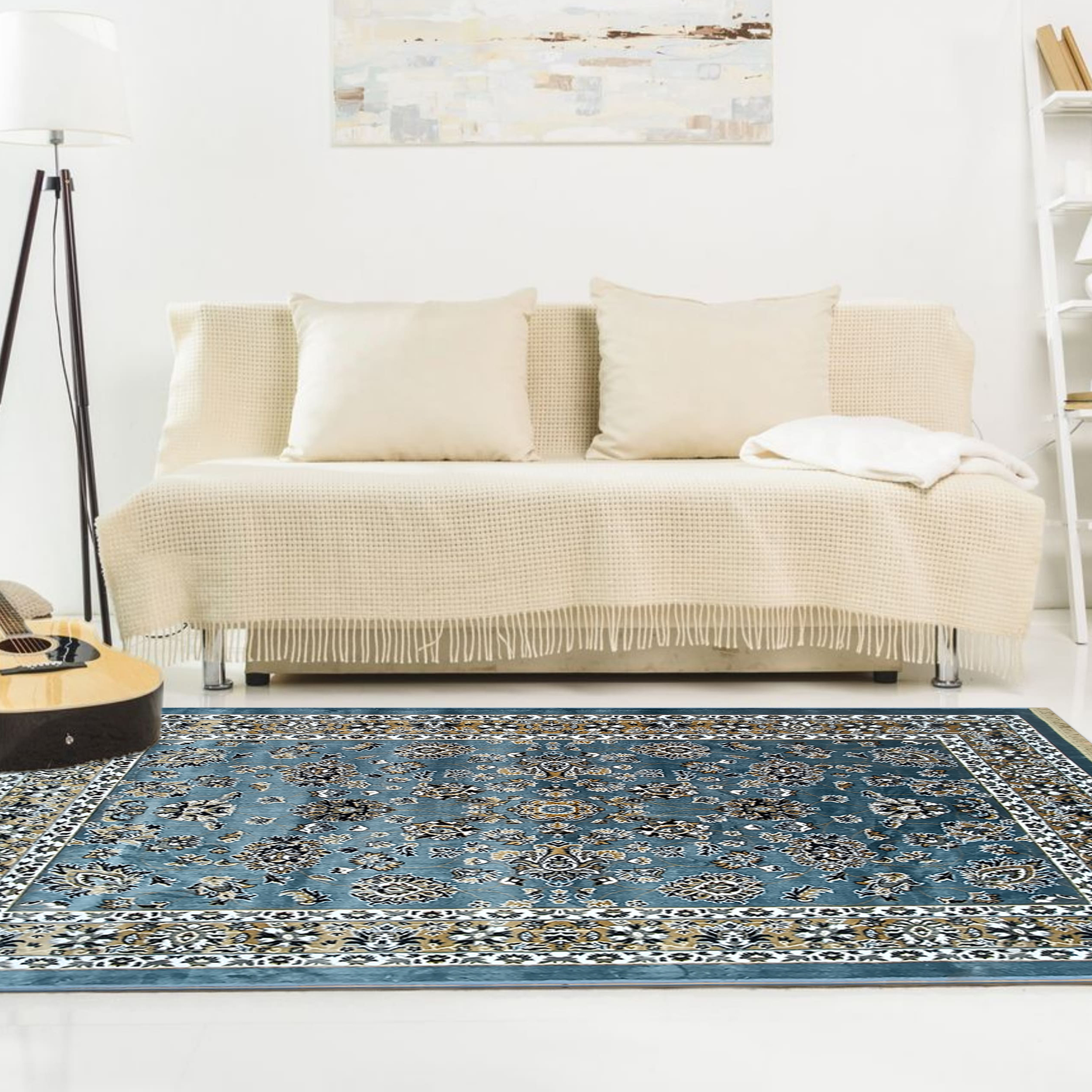 Fluffy Gray Cloud Rug