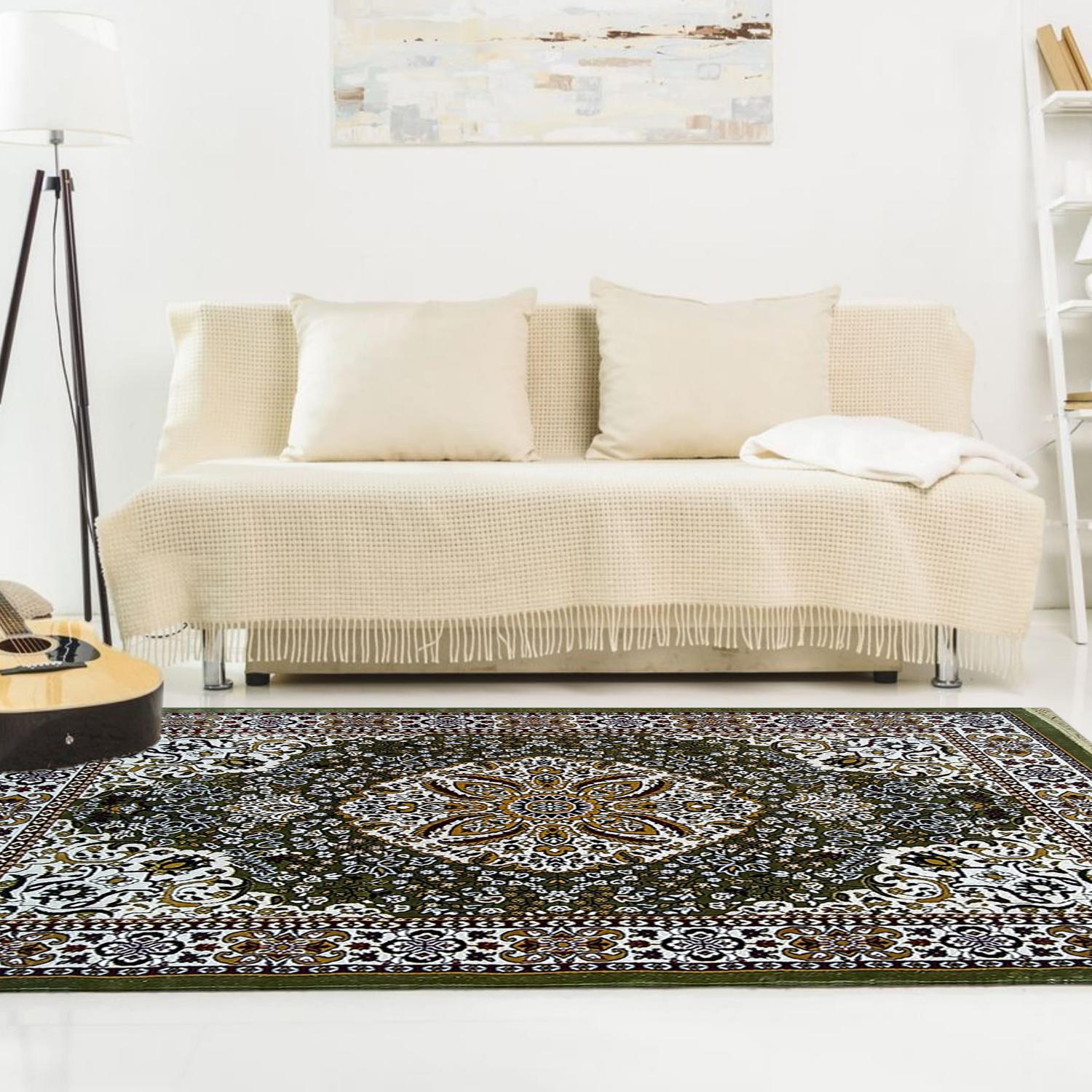 Pista Green Rug A Drag of Fresh Air for Your Bottoms