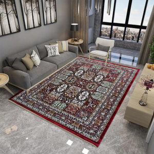 Imperial Velvet In-depth Maroon Modern Rug